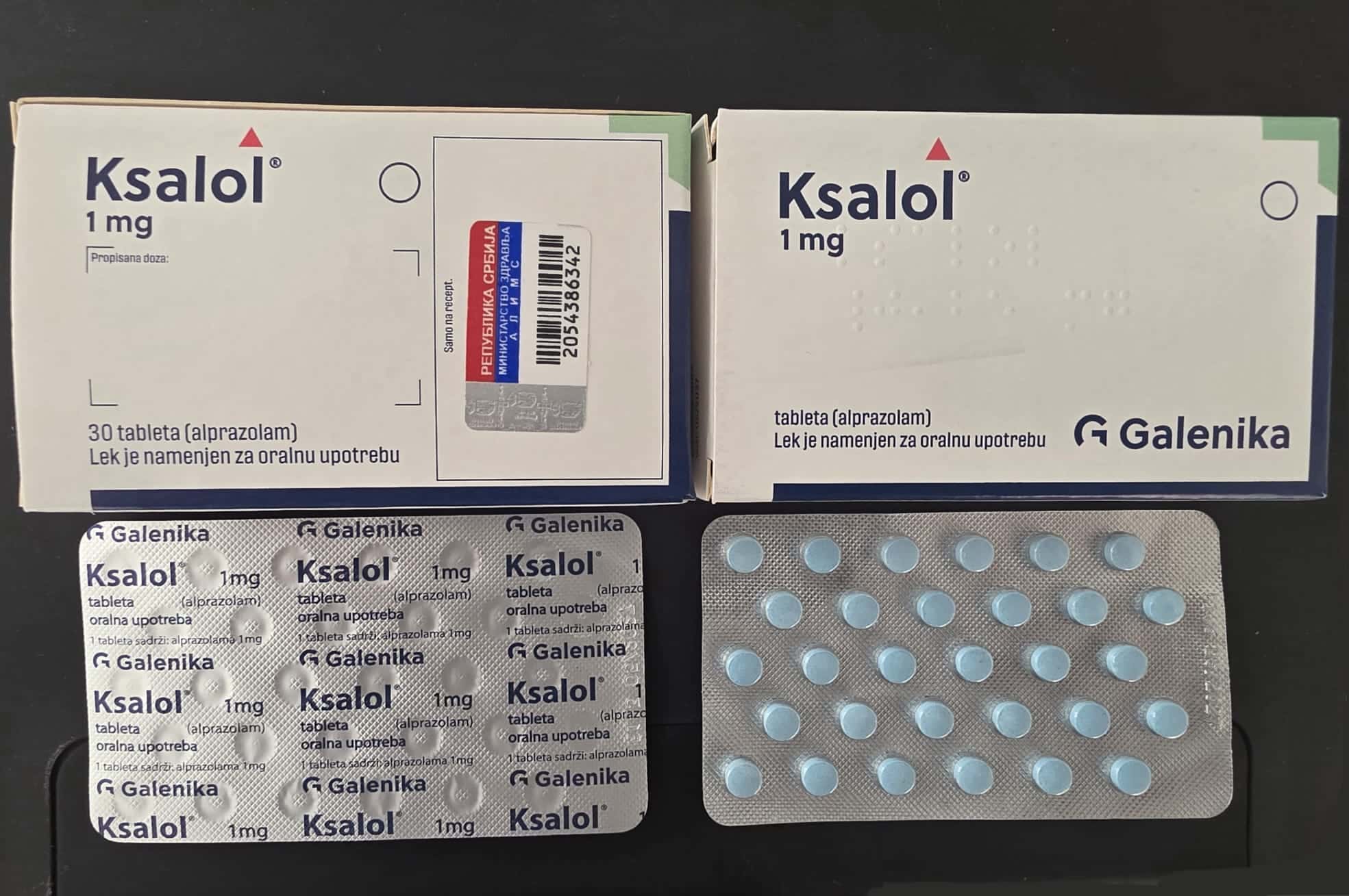 Ksalol Xanax 1MG Tablets